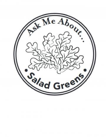 Salad Greens Hand Stamp