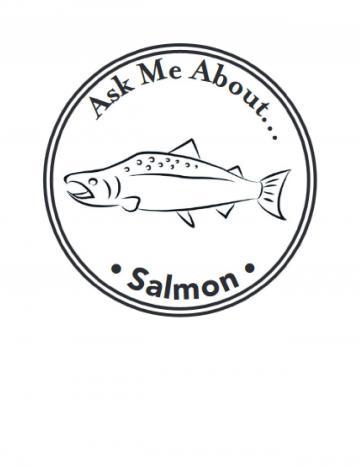 Salmon Hand Stamp