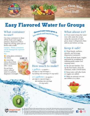 Easy Infused Water for Groups