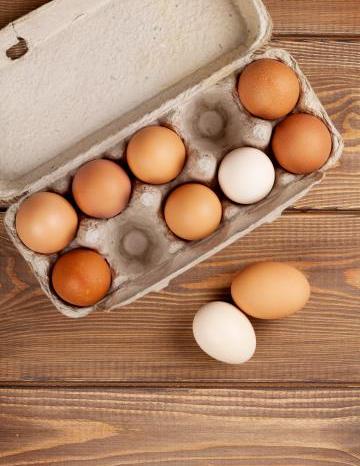 Huevos en carton