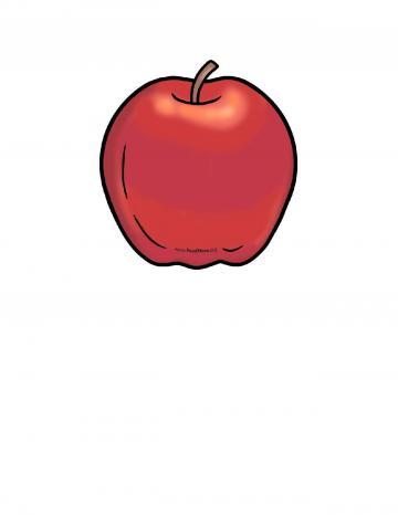 Red Apple Illustration