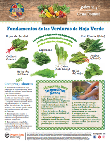 Boletín Mensual de las Verduras de Hoja Verde