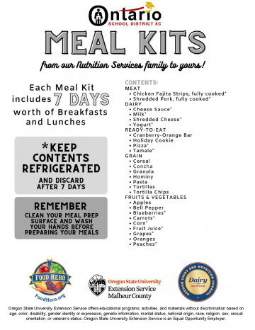 Ontario School Meals Kits - Food Hero 