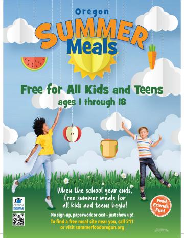 summer meals mini promotional poster