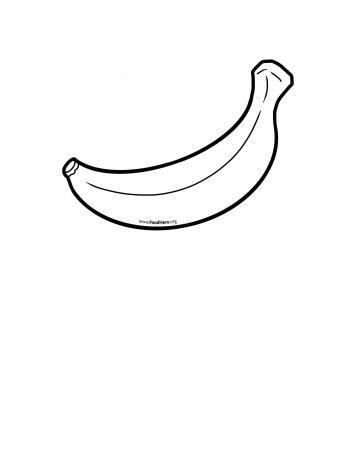 Banana Blackline Illustration