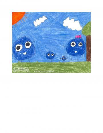 Kids Art Winners - Blueberry
