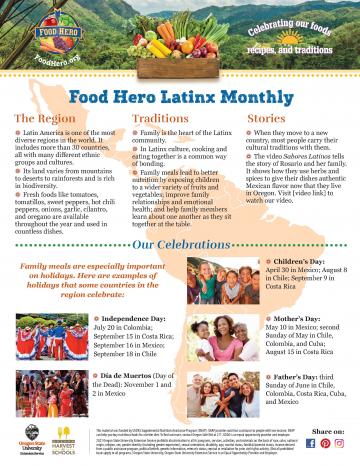 Latinx Food Hero Monthly
