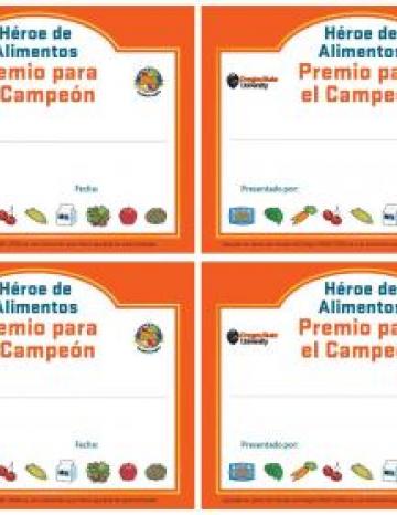 Small Certificates - 4 to a sheet - Spanish el