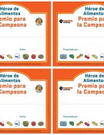Small Certificates - 4 to a sheet - Spanish la
