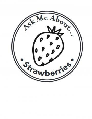 Strawberries Hand Stamp