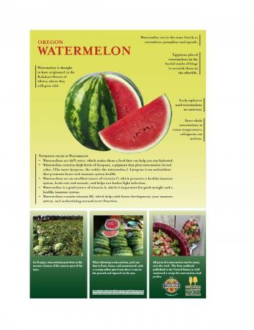 Watermelon Oregon Harvest Poster