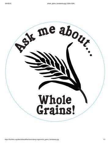 Whole Grain Handstamp - English