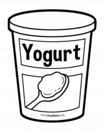Yogurt Container Blackline