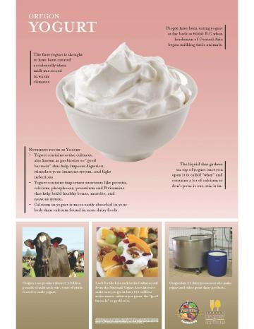 Yogurt Oregon Harvest Poster
